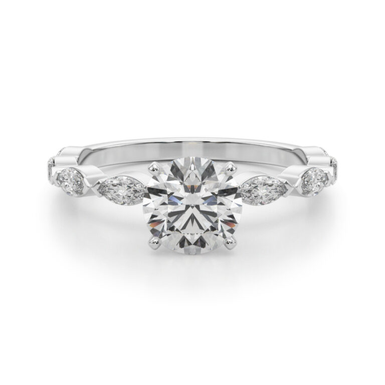 Marquise Band Engagement Ring Marnie Ring Do Amore