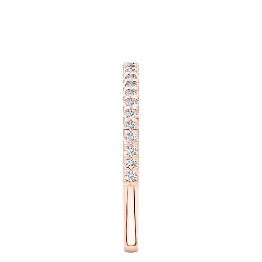 dainty wedding ring rose gold side