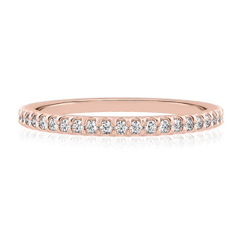 dainty wedding ring rose gold