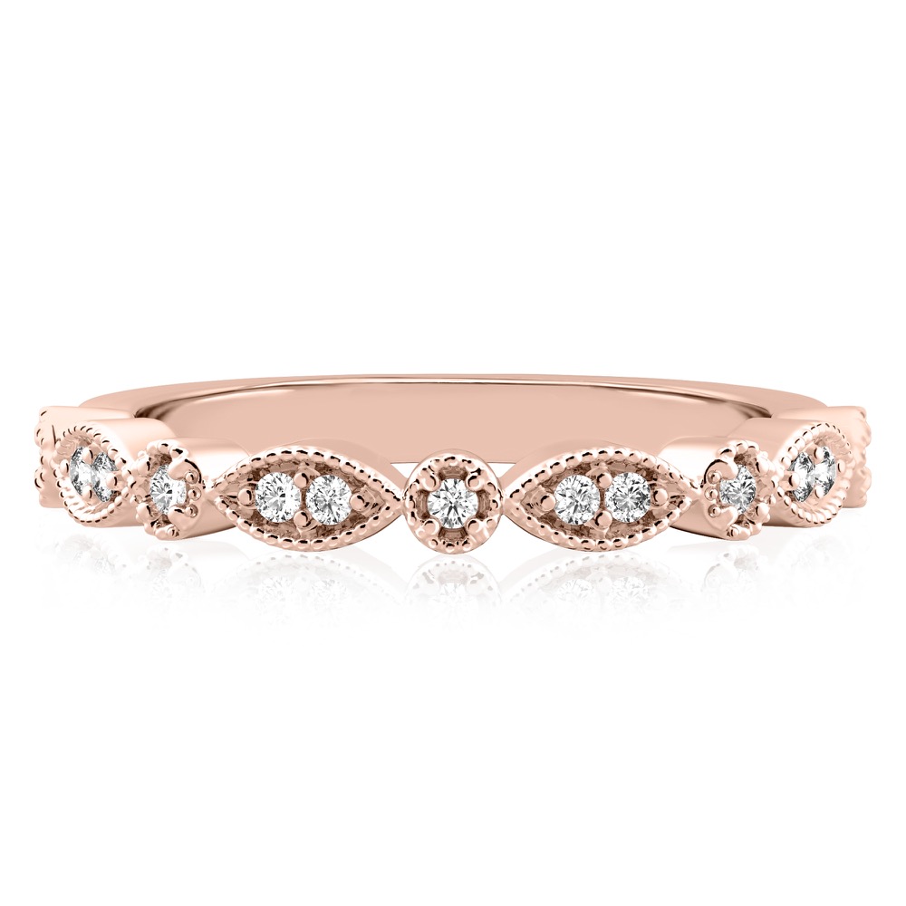 pandora wedding band in rose gold