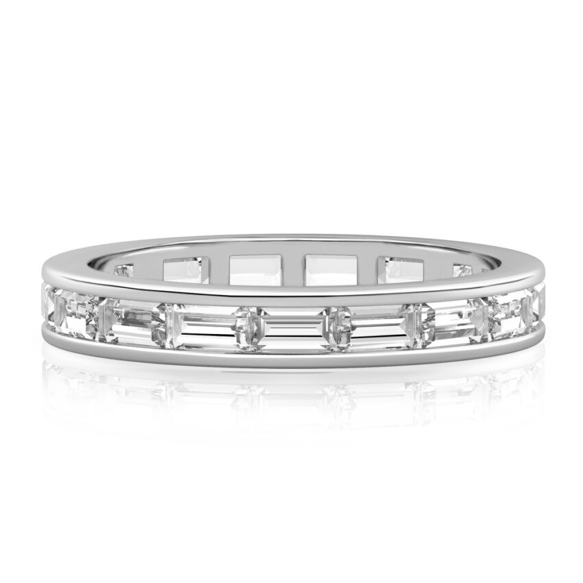 baguette eternity band palladium