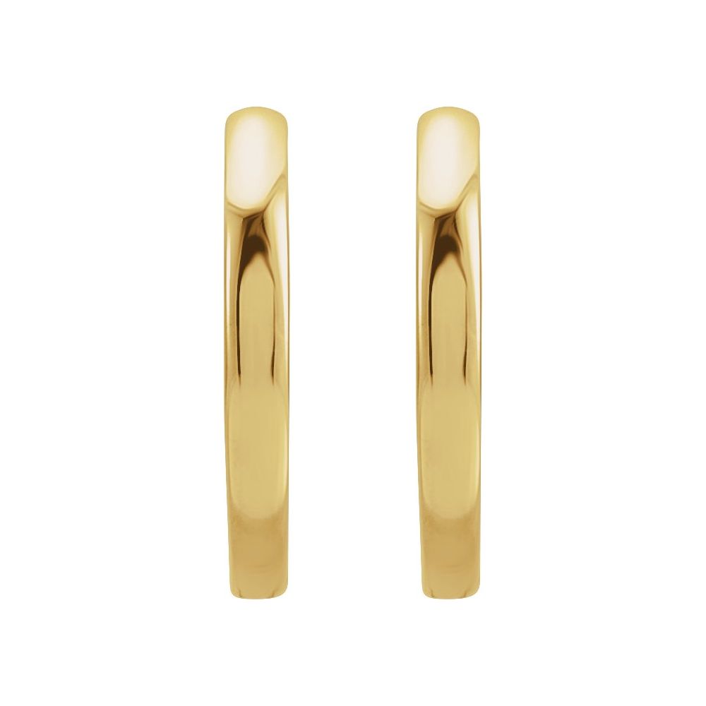 huggie earrings yellow gold