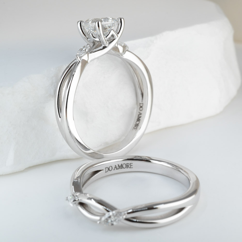 do amore wren engagement ring instagram reel white gold