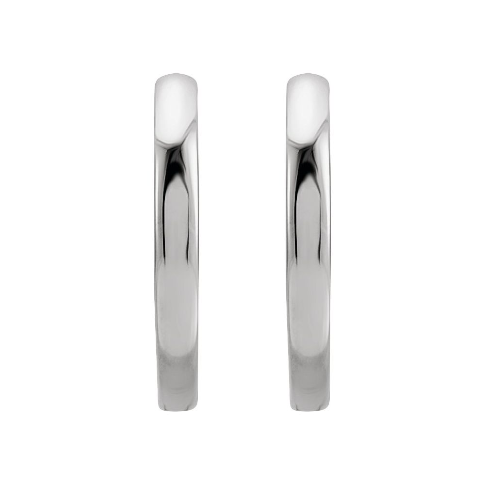 huggie earrings platinum
