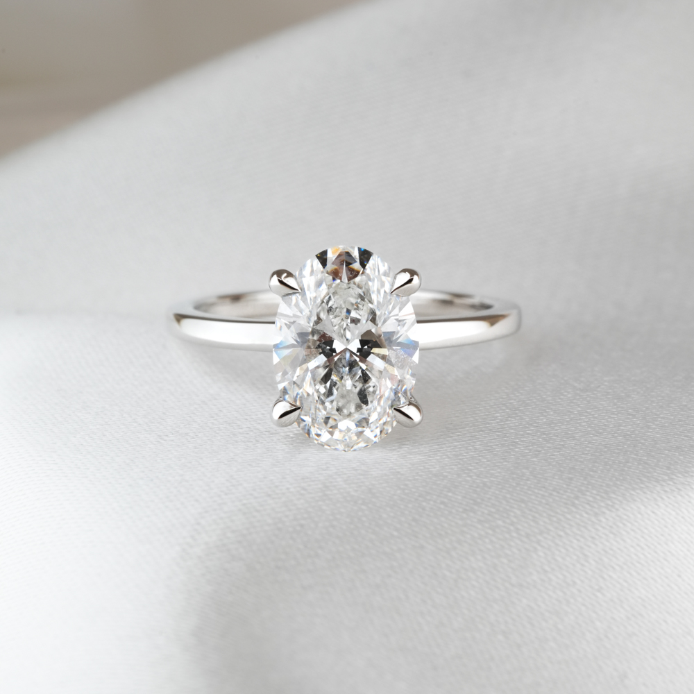 2.0 carat ultra low hidden halo engagement ring in_platinum_lifestyle_front