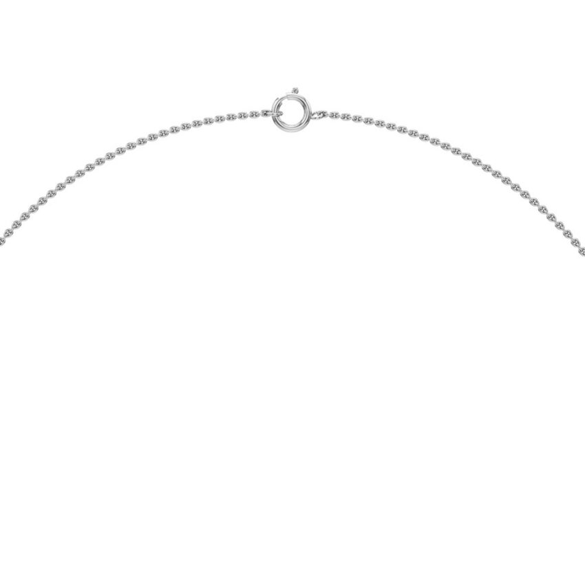 v collar lab grown diamond tennis necklace white gold side