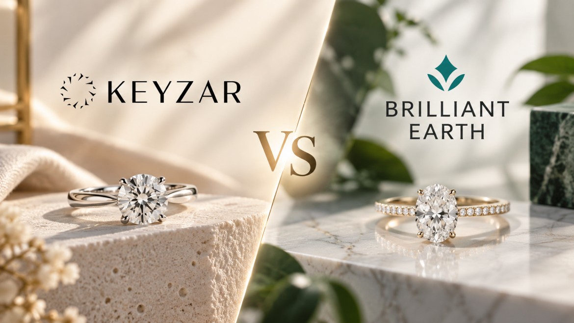 Keyzar vs Brilliant Earth customer experience comparison for engagement ring shoppers