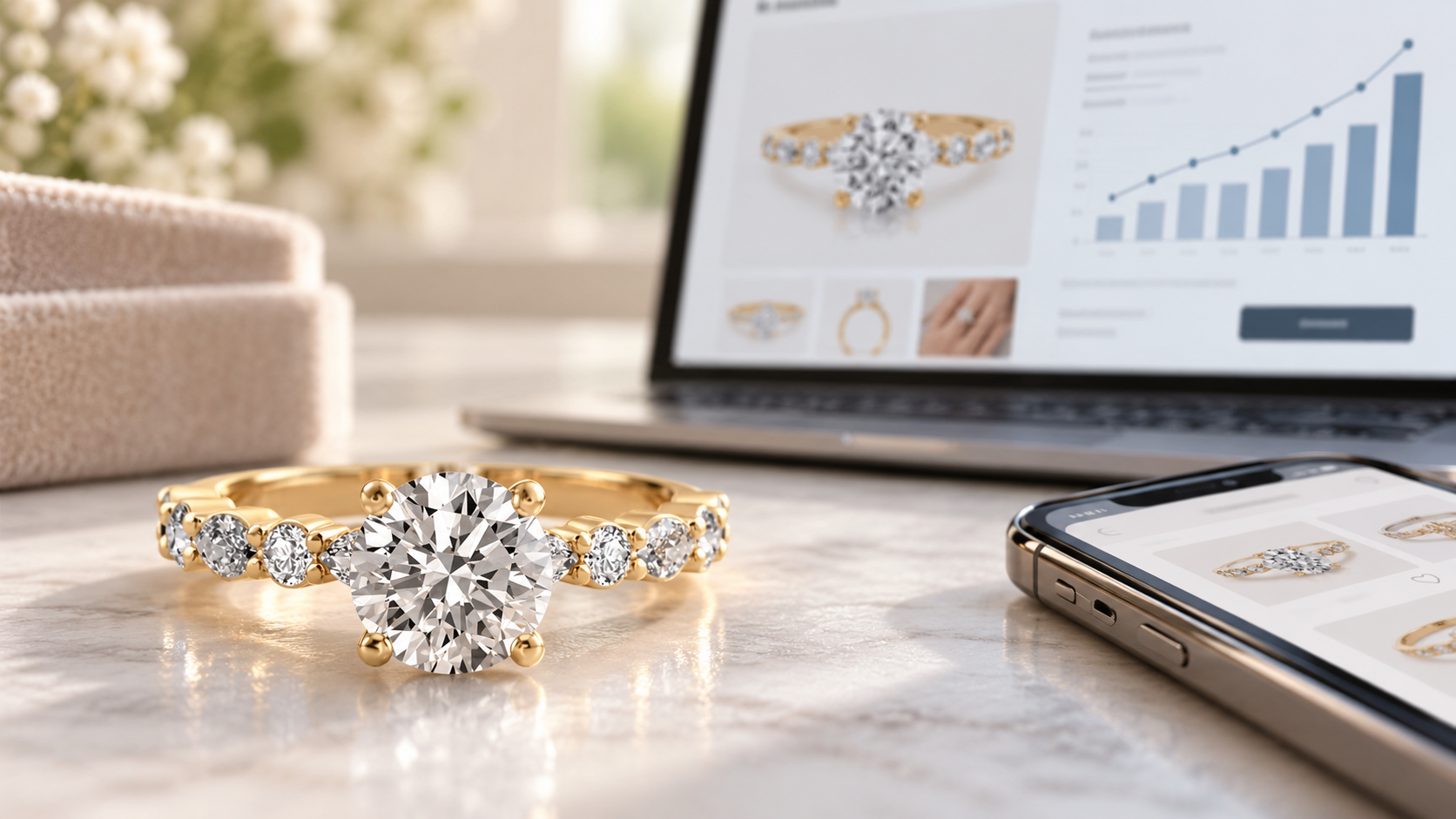 Online jewelry sales statistics on revenue, growth, mobile shopping and buyer behavior